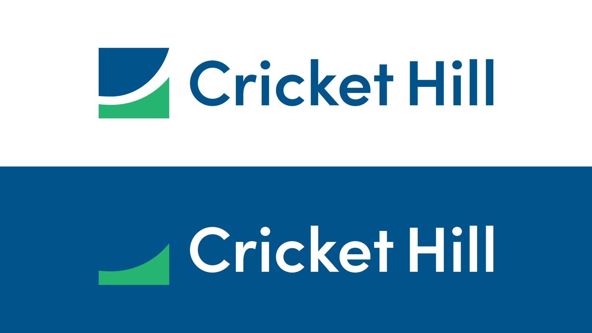 Cricket Hill logo lockups