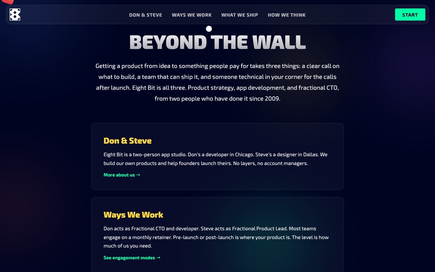 Beyond the Wall studio intro